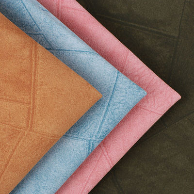 เดนิม เช็ค เสื้อผ้า PU หนัง กันน้ํา ล้างได้ ใต้น้ํายาง