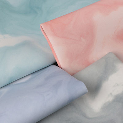 10.0 มม การพิมพ์ดิจิตอล มาร์บอร์ PVC ผิวหนังเท็จ ผัดล่างสําหรับกระเป๋าถือ การใช้กระเป๋าสําอาง