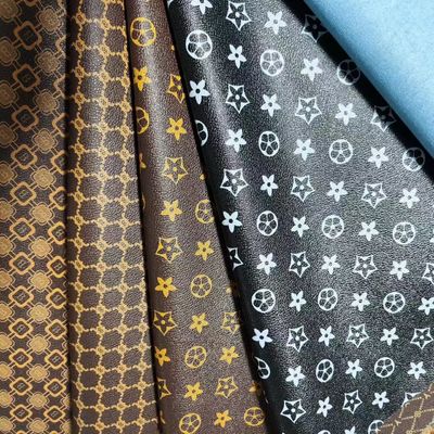 วินเทจจดหมาย พิมพ์หนัง PVC สําหรับกระเป๋า กระเป๋าแปรงอ่อน ด้านล่าง เป็นมิตรกับสิ่งแวดล้อม