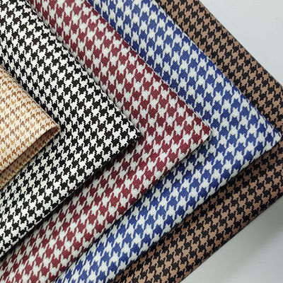 คลาสสิค Houndstooth กระเป๋าผ้าหนังเทียม PVC พิมพ์หนัง