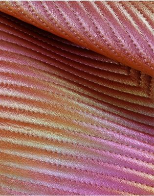 กระเป๋าสะพายหนังเทียมสีสัน สีเทาเพชร PVC