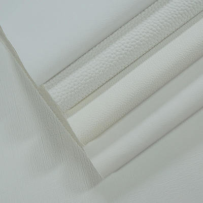 พีวีซี สีขาว พิมพ์ดิจิตอลลายลายหนังสังเคราะห์ สําหรับกระเป๋า โน๊ตบุ๊ก โทรศัพท์ เปลือกกระเป๋าโต๊ะ Mat ผ้าหนังเทียม