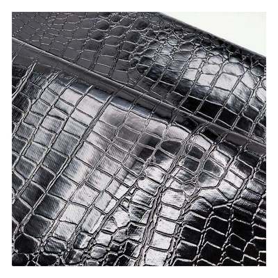 รูปแบบหินกระจ่างสูง สีหนังสังเคราะห์ Pvc รูปแบบสัตว์ รองเท้า กระเป๋าและกระเป๋าผ้าหนังเทียม