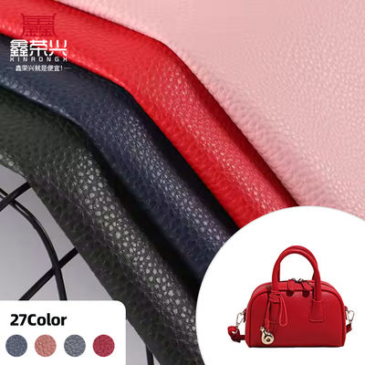 หนัง PVC 58 สี พร้อมแผ่นรองด้านหลังแบบ Double Brushed และลวดลายนูนสำหรับกระเป๋าและเฟอร์นิเจอร์