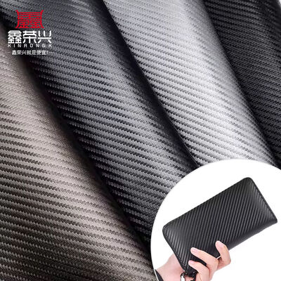 1.0 มิลลิเมตร หนา สายคาร์บอน PU สิวสังเคราะห์ สําหรับกระเป๋า กระเป๋าสตางค์ เข็มขัด รถยนต์ ร้านค้า วัสดุหนังปลอม