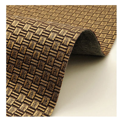 กระเป๋าบรรจุสินค้า โครงการหนังปลอม PVC สายผูก เนื้อทองแดงโบราณ