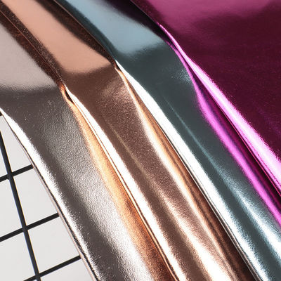 0.5 มิลลิเมตร เลเซอร์ฉลาก PU หนัง Eco Friendly โลหะกระจ่าง PU หนัง