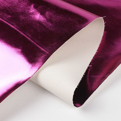 0.5 มิลลิเมตร เลเซอร์ฉลาก PU หนัง Eco Friendly โลหะกระจ่าง PU หนัง