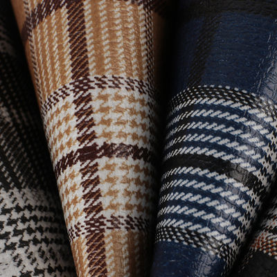 สบายใจ กระเป๋าสตางค์เท็จ PU หนัง สกอตแลนด์สไตล์ Plaid Soft Velvet ด้านล่าง