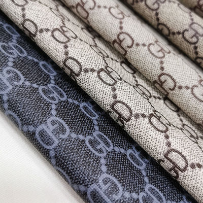 วินเทจจดหมาย พิมพ์หนัง PVC สําหรับกระเป๋า กระเป๋าแปรงอ่อน ด้านล่าง เป็นมิตรกับสิ่งแวดล้อม