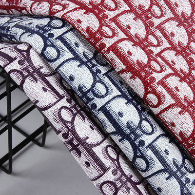 วินเทจจดหมาย พิมพ์หนัง PVC สําหรับกระเป๋า กระเป๋าแปรงอ่อน ด้านล่าง เป็นมิตรกับสิ่งแวดล้อม