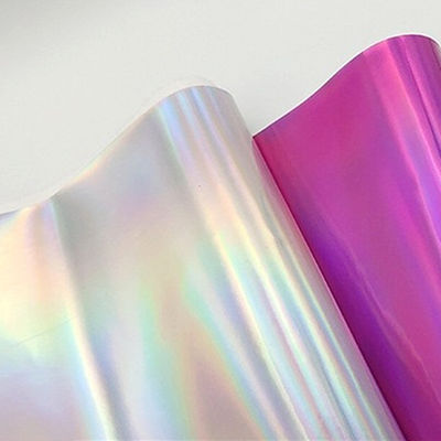 กระจกเลเซอร์ PUหนังและหนังเทียม กันน้ํา Gradient น้ําสะท้อนเงิน