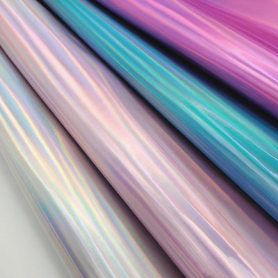 กระจกเลเซอร์ PUหนังและหนังเทียม กันน้ํา Gradient น้ําสะท้อนเงิน