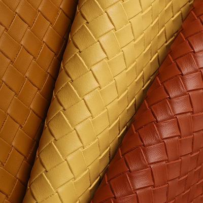 กระเป๋าสะพายมือผิวพรรณผิวหนังเทียม PVC เนื้อผ้าผิวหนังเทียม