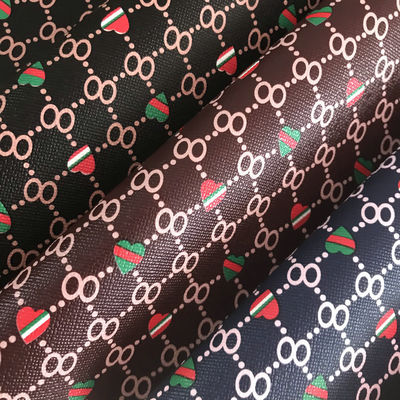 พิมพ์รูปหัวใจ เลขที่ 8 PVC กระเป๋าหนังปลอม กระเป๋าสตางค์ กระเป๋าโทรศัพท์ กระเป๋ากล่องผ้าหนัง