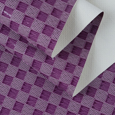 ผ้าหนังสังเคราะห์ PVC กระเป๋าหมากรุกหนังปลอมตามสั่ง