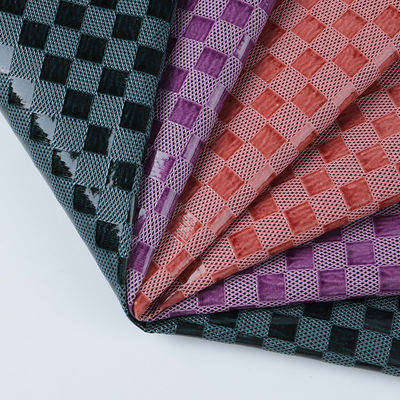 ผ้าหนังสังเคราะห์ PVC กระเป๋าหมากรุกหนังปลอมตามสั่ง