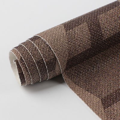 ผ้าหนังเทียม PVC กระเป๋าถือแบบรetro Printed กระเป๋าหนังแท้ลอกลอก