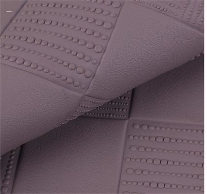 ผ้าหนัง PVC สําหรับกระเป๋า สีใหญ่ Plaid PVC การเลียนแบบหนัง Custom