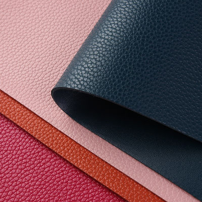 ผิวหนัง PVC ด้านสองของ Lychee สําหรับกระเป๋า / หม้อตาราง