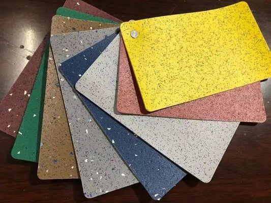 ความทนทานต่อการบด แผ่นพื้นรถหนัง 2m Quartz Vinyl แผ่นพื้นหนัง