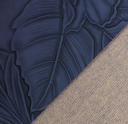 3D Retro Floral ถักผิวหนัง PVC ลวดลาย ด้านล่างสําหรับกระเป๋าถือ กระเป๋าบรรจุกล่องผ้าตกแต่ง Placemat ผิวหนังเท็จ