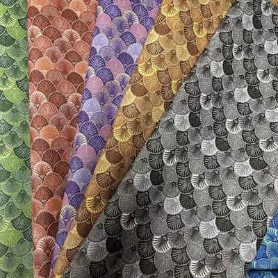 PVC Peacock Printed Film Style สีหนังสังเคราะห์ สําหรับกระเป๋า แพ็คเกจ โน๊ตบุ๊ค โทรศัพท์ Shell Fabricหนังเทียม