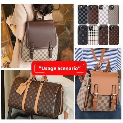 ขายปลีกหนังปลอมพิมพ์พีวีซี สําหรับกระเป๋า ถุงมือถือ และหมอนโต๊ะ