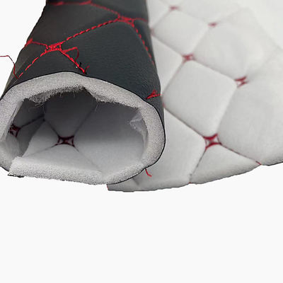 เครื่องพับพีวีซีที่กําหนดเอง เนื้อหนังสังเคราะห์ผูกผนัง 6.0 มิลลิเมตร โพลียูเรธานฟองสําหรับฝาที่นั่งรถ โซฟา เนื้อหนังปลอม