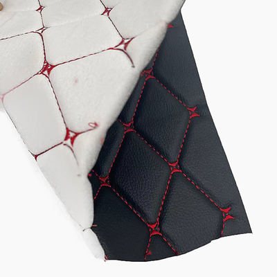 เครื่องพับพีวีซีที่กําหนดเอง เนื้อหนังสังเคราะห์ผูกผนัง 6.0 มิลลิเมตร โพลียูเรธานฟองสําหรับฝาที่นั่งรถ โซฟา เนื้อหนังปลอม