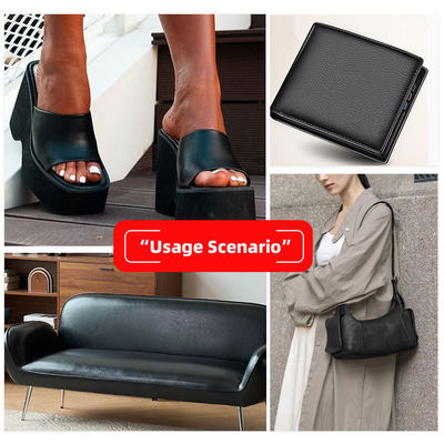 ขายปลีก Double Brushed Backing Pvc หลากหลายรูปแบบคัดลอก เนื้อหนังสังเคราะห์เทียมสําหรับกระเป๋าโซฟา วัสดุหนังเทียม