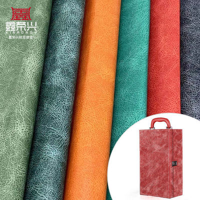 ผ้าหนังเทียมพิมพ์ลาย PVC ลาย Oil Burst กันน้ำ สำหรับสมุดโน๊ต / แผ่นรองโต๊ะ / เคสโทรศัพท์ กล่องบรรจุภัณฑ์ สำหรับงานฝีมือ กระเป๋า