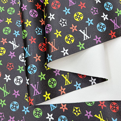 หนังเทียม PVC พิมพ์ลายกันน้ำสำหรับกระเป๋าและงานฝีมือ