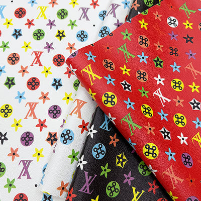 หนังเทียม PVC พิมพ์ลายกันน้ำสำหรับกระเป๋าและงานฝีมือ