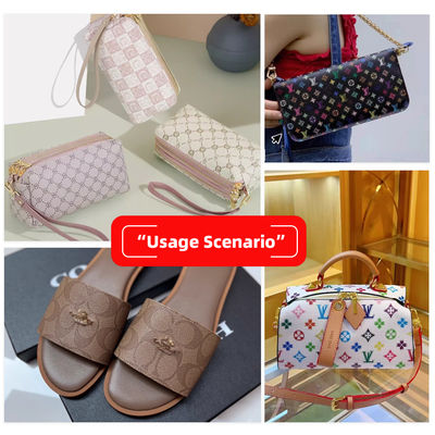 หนังเทียม PVC พิมพ์ลายกันน้ำสำหรับกระเป๋าและงานฝีมือ