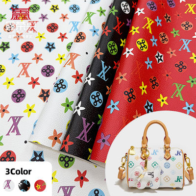 หนังเทียม PVC พิมพ์ลายกันน้ำสำหรับกระเป๋าและงานฝีมือ