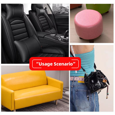 PVC Oily Wax Synthetic Leather สําหรับเฟอร์นิเจอร์ ความกว้าง 54"