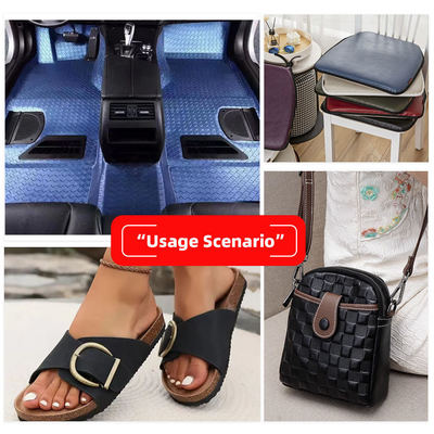 ผ้าหนังเทียมลายเม็ด PVC สำหรับเบาะรถยนต์และเฟอร์นิเจอร์