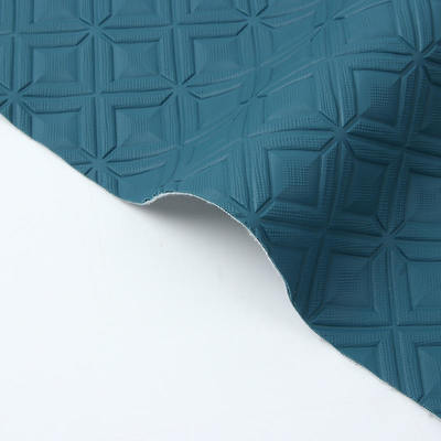 PVC Diamond Rhombus Embossed Styleหนังสังเคราะห์ประดิษฐ์สําหรับรถเท้าเก้าอี้รถโซฟาตกแต่งกระเป๋าผ้าหนังเท็จ