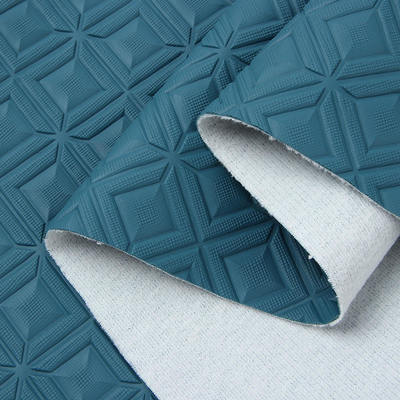 PVC Diamond Rhombus Embossed Styleหนังสังเคราะห์ประดิษฐ์สําหรับรถเท้าเก้าอี้รถโซฟาตกแต่งกระเป๋าผ้าหนังเท็จ