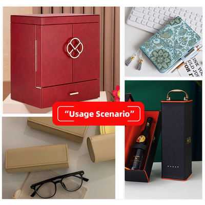 กระเป๋าสตางค์หนังเทียมลายดอกไม้ PVC กล่องรองเท้า Ntoebook หนังเทียมสังเคราะห์