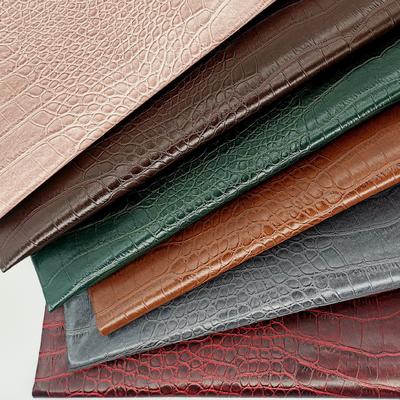 พีวีซีโครกอดิลเกรนหนังสังเคราะห์เทียม กระเป๋าสตางค์กล่องรองเท้า Ntoebook ผ้าหนังเท็จ