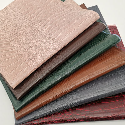 พีวีซีโครกอดิลเกรนหนังสังเคราะห์เทียม กระเป๋าสตางค์กล่องรองเท้า Ntoebook ผ้าหนังเท็จ