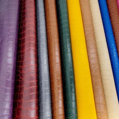 พีวีซีโครกอดิลเกรนหนังสังเคราะห์เทียม กระเป๋าสตางค์กล่องรองเท้า Ntoebook ผ้าหนังเท็จ