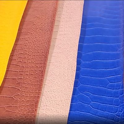 พีวีซีโครกอดิลเกรนหนังสังเคราะห์เทียม กระเป๋าสตางค์กล่องรองเท้า Ntoebook ผ้าหนังเท็จ