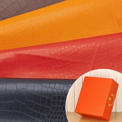 เคสกระเป๋าสตางค์หนังเทียมลายจระเข้ PVC รองเท้า ผ้าหนังโน๊ตบุ๊ค