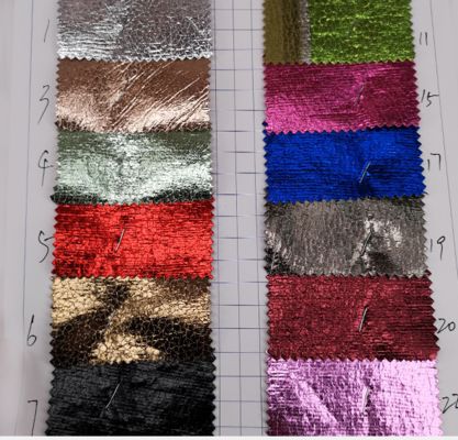 ผ้าหนังเทียมลายจระเข้ PVC นูน กันน้ำ ยืดได้ สำหรับใช้ทำกระเป๋าสตางค์ รองเท้า สมุดโน้ต โซฟา กระเป๋า เฟอร์นิเจอร์