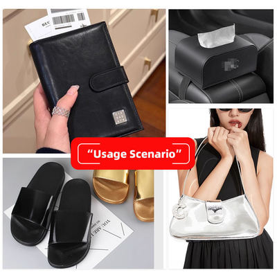 ขายปลีก PVC ไฮไลท์ของ 006 ไฮไลท์ฟ้าคะนอง แบบเมล็ดพันธุ์ เนื้อผิวเทียม กระเป๋าสตางค์กล่องรองเท้า โน๊ตบุ๊ก ผ้า