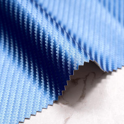 Elastic PU Carbon Fiber Synthetic Leather Faux Leather for Clothing Bags Phone Shell Sleeve Box Faux Leather Fabric