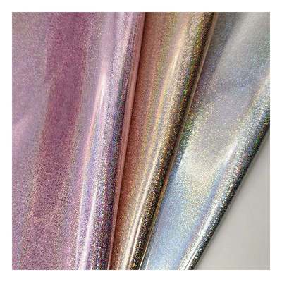 Pu Holographic Leather Little Grain Embossed Synthetic Artificial Faux Shoes Vanity Case Handbag Notebook Leather Fabric